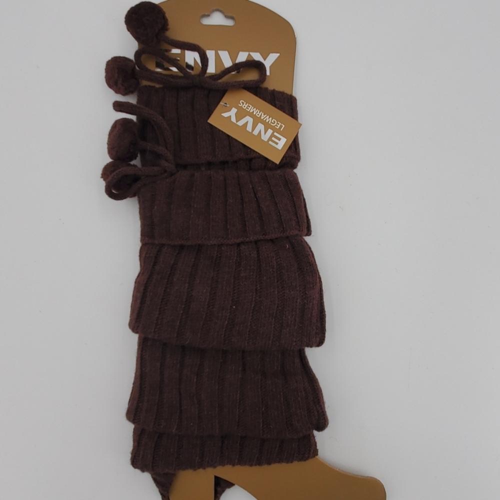 🆕️ Legwarmers with Pom Pom Burgundy - Picture 7 of 7